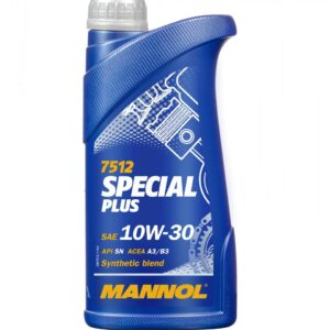 MANNOL 7512 Special Plus 10W30 Oil, 1 Litre (1 quart) High Grade Synthetic Oil for Gasoline and Diesel