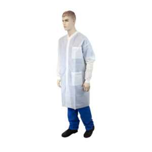 Lab Coat w/ Pockets, White (Small/Medium/Large/Extra Large)
