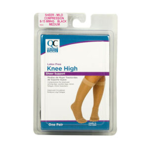 Stocking Knee Hg 8-15Mm Black Medium/Large, 1 Pr