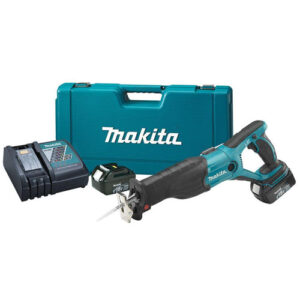 MAKITA Cordless Reciprocating Saw, Charger, 1 x 18V-5.0Ah Battery