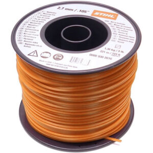 Trimmer Line, Orange, .095" (2.4mm) 1377' (420m) 5 lb
