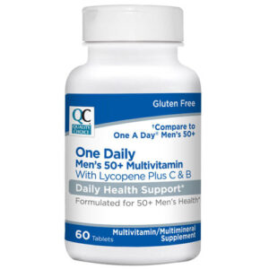 Multivitamin One Daily Men's 50+ Tbs 60's w/Lycopene + C&B - (compr to One-A-Day)