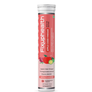 APPLE CIDER VINEGAR Effevescent Tabs 15's with (The Mother B6 & B12) Apple & Pomegranate flav - FIXUPHEALTH
