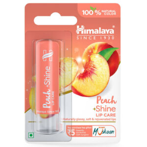 Lip Care, 100% Natural Vit-E, PEACH-&-SHINE