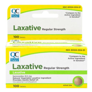 Laxative (Natural Vegetable) Tablets 100's- QC®.. cmp to SENOKOT®