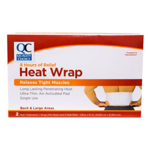 Heat Wraps 8-HOUR Back/Hip 2's - QC® cmp to THERMACARE®