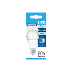 STATUS LED 8.5W Screw Dimmable Daylight Bulb