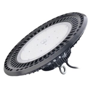 LED UFO High Bay Light 100W, 100-277V AC 9000Im 0.9 PF, IP65 (6000K) LITHIUM