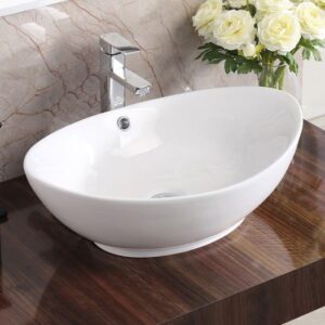 Canoe Porcelian Vessel Sink (22 3/4" x 14 3/4" x 7 1/2")